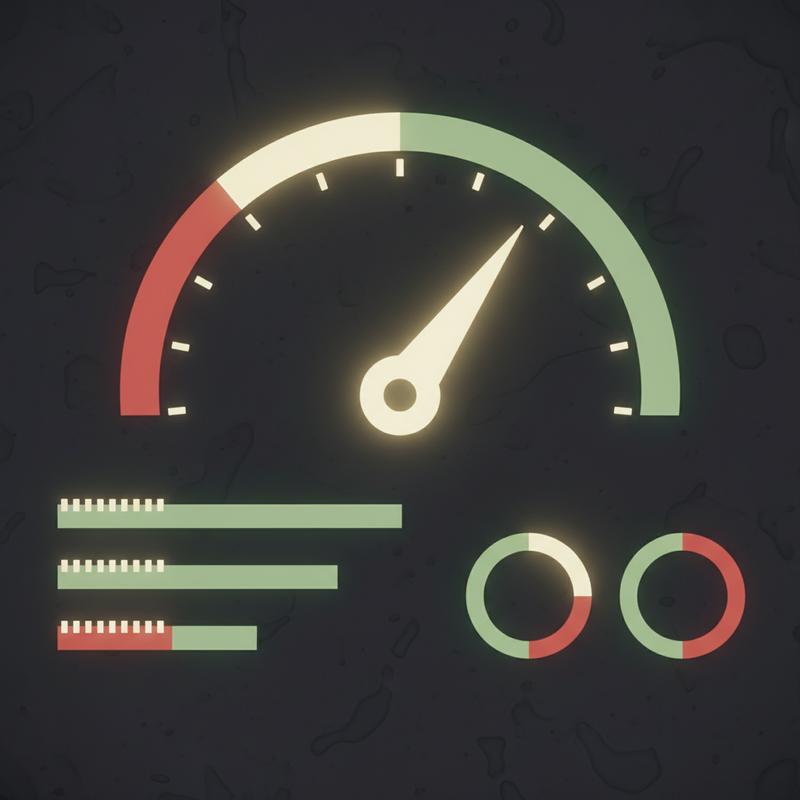 Performance dashboard showing delivery metrics improving with high trust